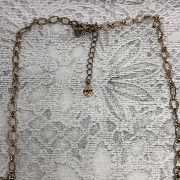 Loft bejeweled vibrant colorful statement necklace dressy costume jewelry. - Picture 4 of 5